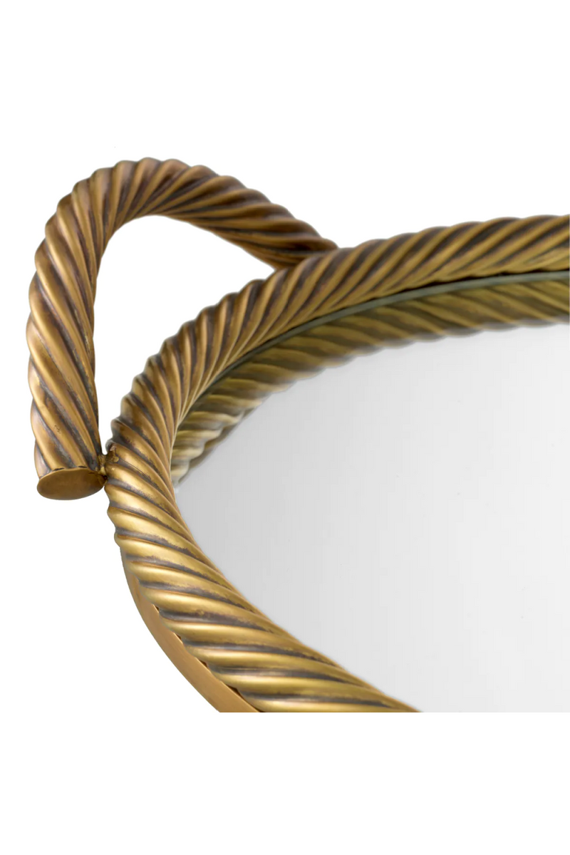 Vintage Brass Round Tray | Eichholtz Salvi | Eichholtzmiami.com