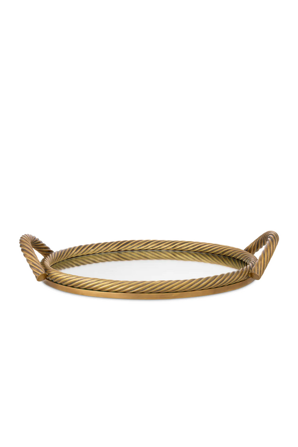 Vintage Brass Round Tray | Eichholtz Salvi | Eichholtzmiami.com