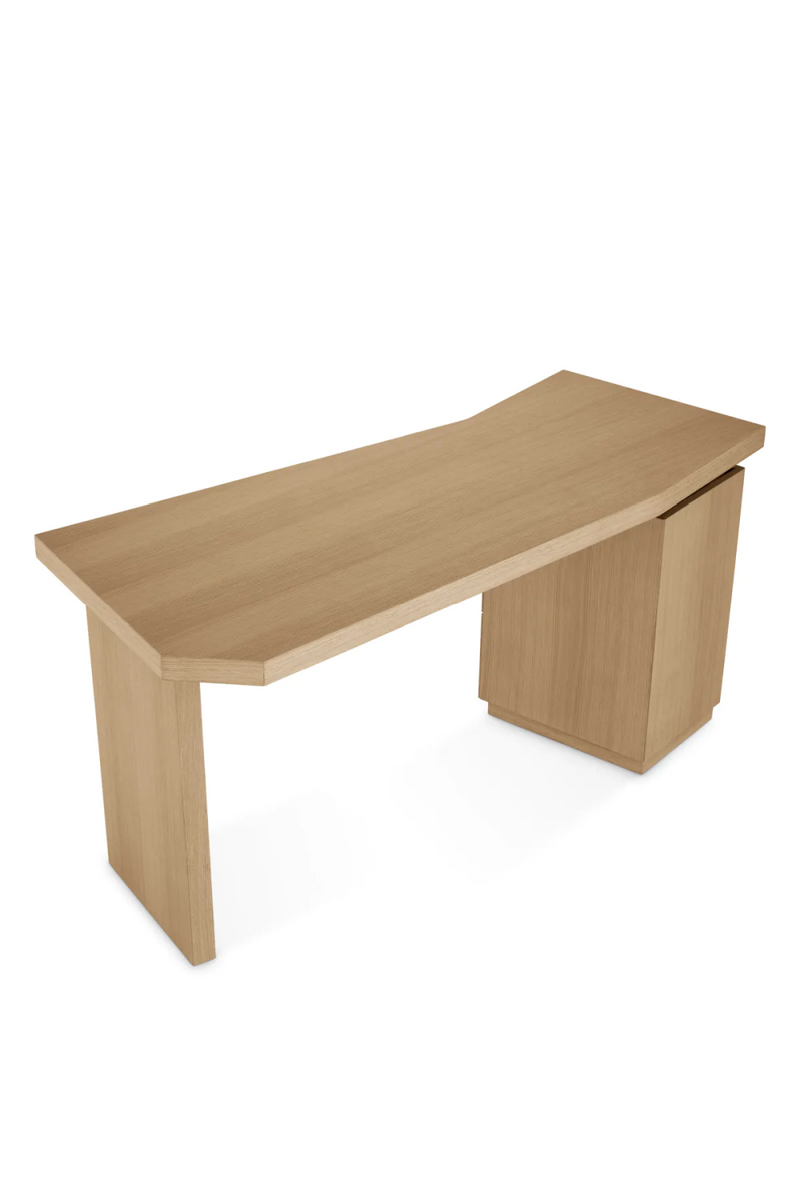 Natural Oak 3-Drawer Desk | Eichholtz Sarah | Eichholtzmiami.com