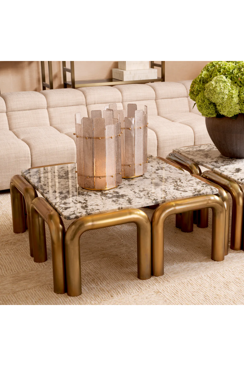 Vintage Brass Leg Coffee Table | Eichholtz Sunwood | Eichholtzmiami.com