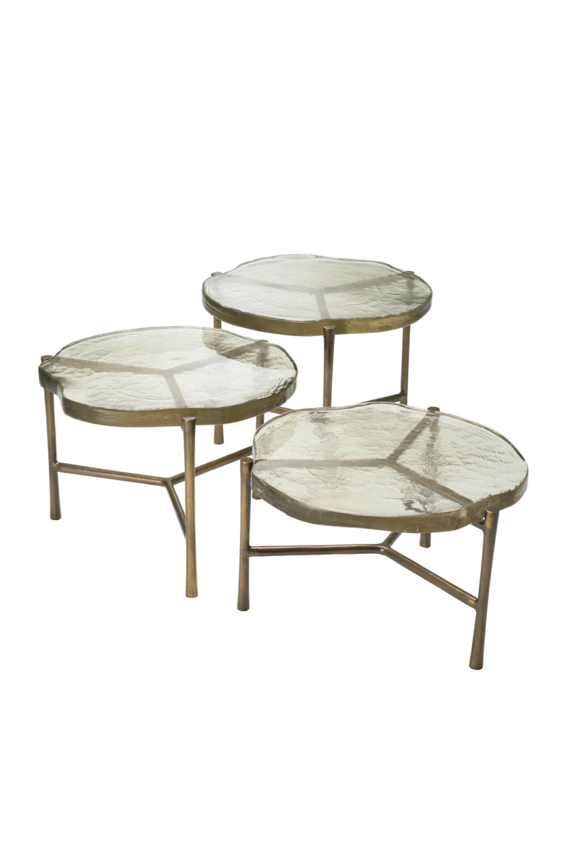 Frosted Glass Coffee Table Set (3) | Eichholtz Baldovini | Eichholtzmiami.com