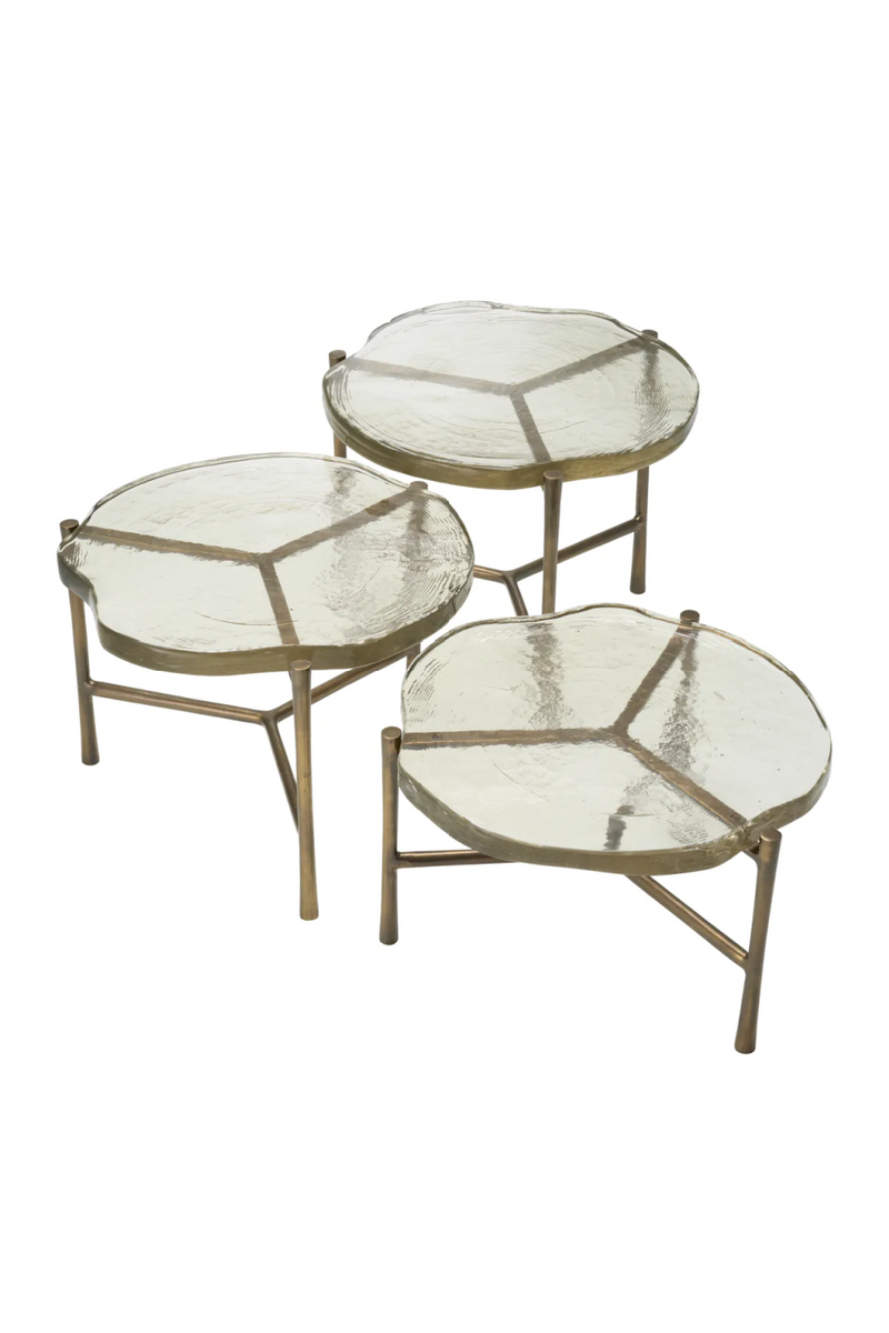Frosted Glass Coffee Table Set (3) | Eichholtz Baldovini | Eichholtzmiami.com
