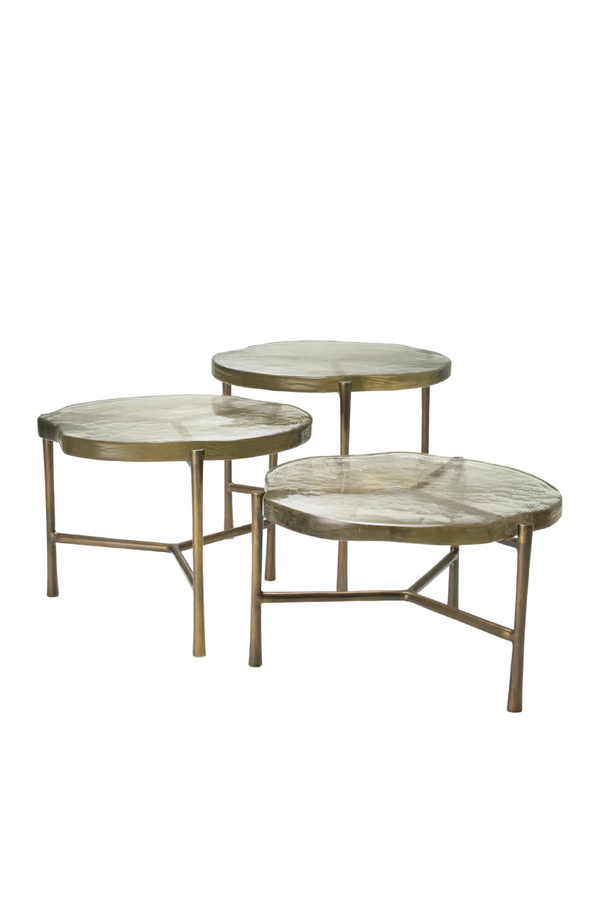 Frosted Glass Coffee Table Set (3) | Eichholtz Baldovini | Eichholtzmiami.com