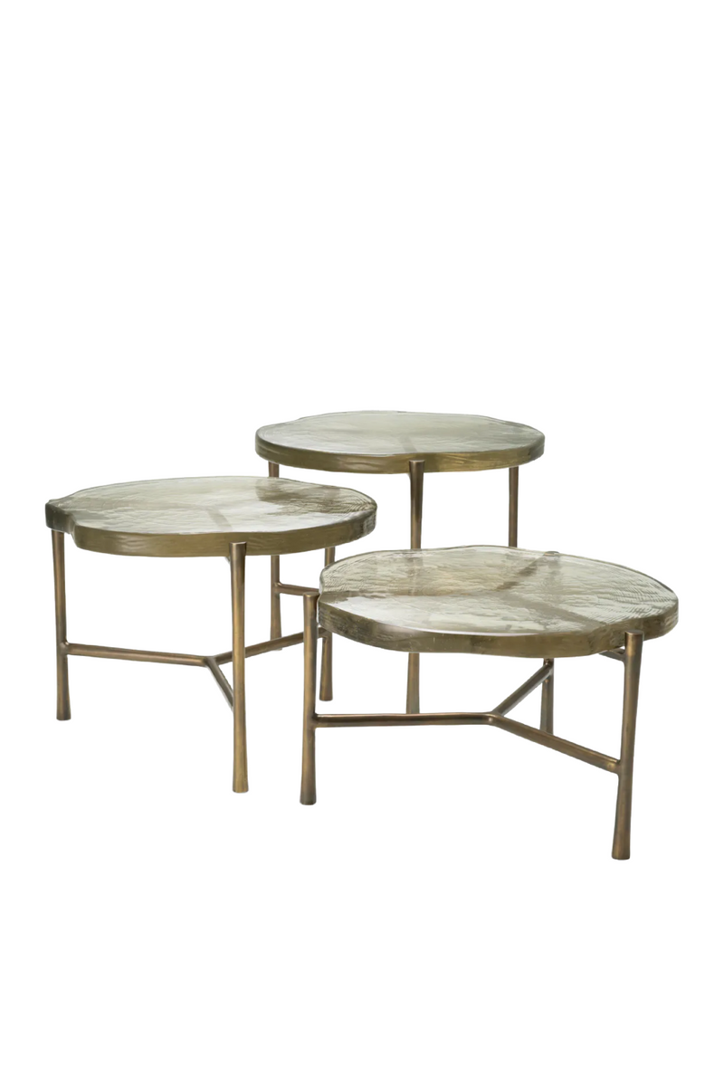 Frosted Glass Coffee Table Set (3) | Eichholtz Baldovini | Eichholtzmiami.com