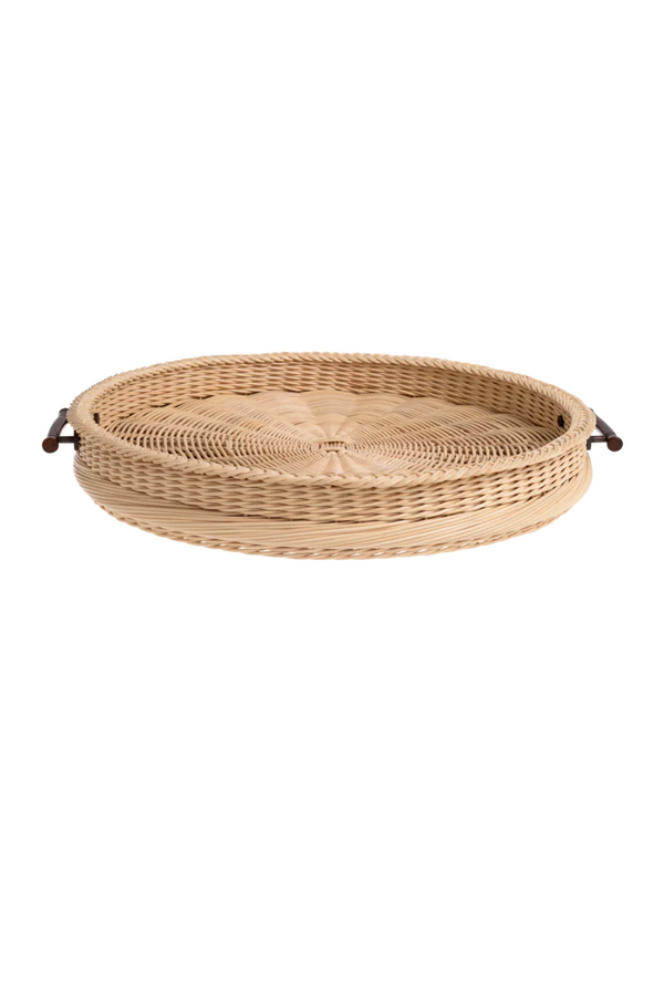 Natural Rattan Round Tray | Eichholtz Vimini | Eichholtzmiami.com