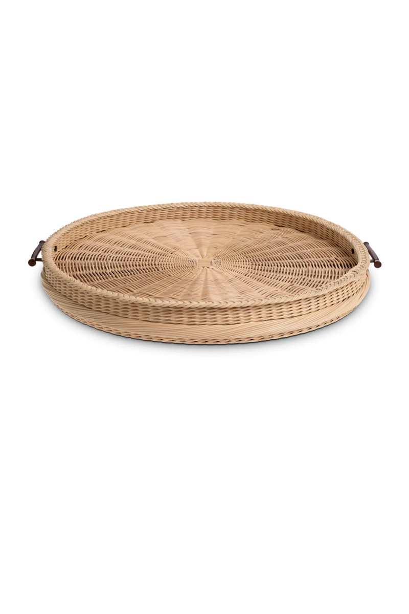 Natural Rattan Round Tray | Eichholtz Vimini | Eichholtzmiami.com