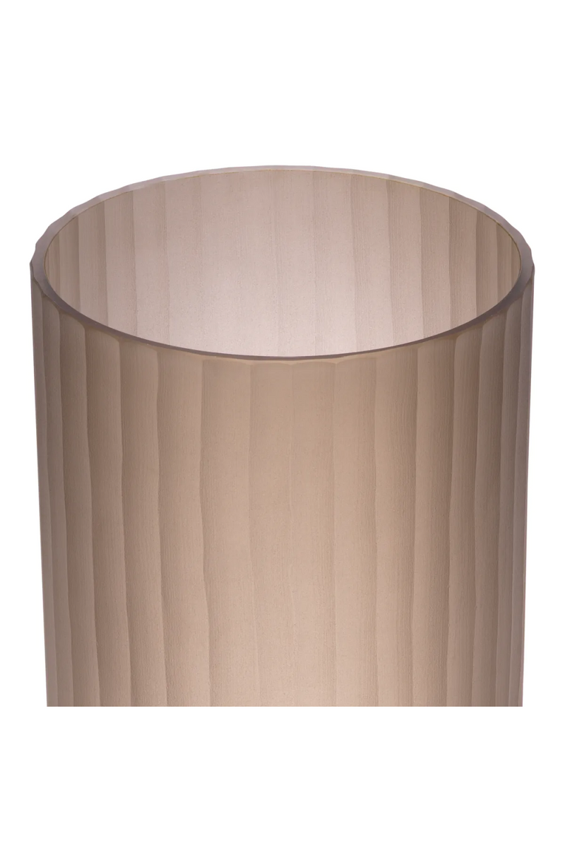Brown Frosted Glass Vase | Eichholtz Haight | Eichholtzmiami.com