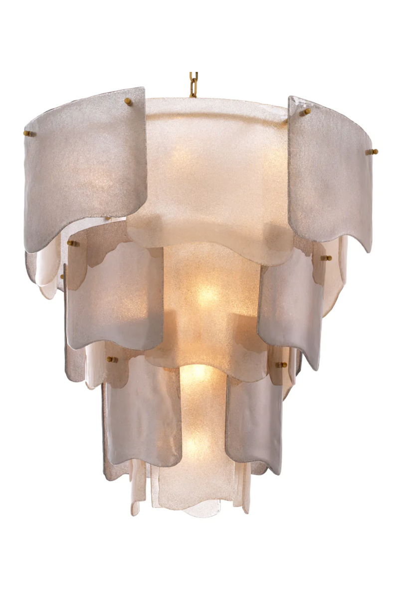 Tiered Glass Modern Chandelier | Eichholtz Asinara | Eichholtzmiami.com