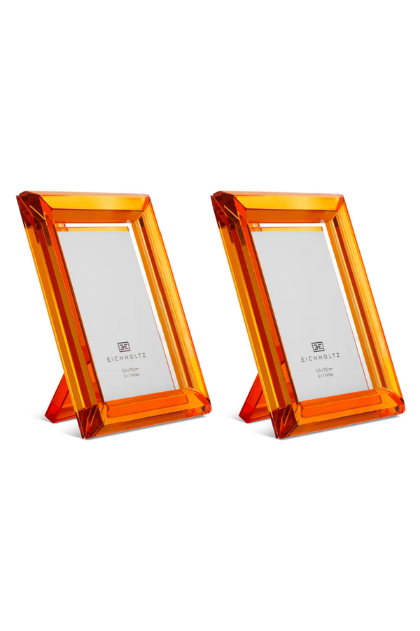 Orange Glass Picture Frames (2) | Eichholtz Theory | Eichholtzmiami.com

