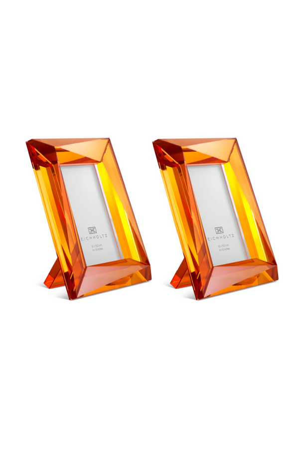 Orange Crystal Picture Frames (2) | Eichholtz Obliquity | Eichholtzmiami.com
