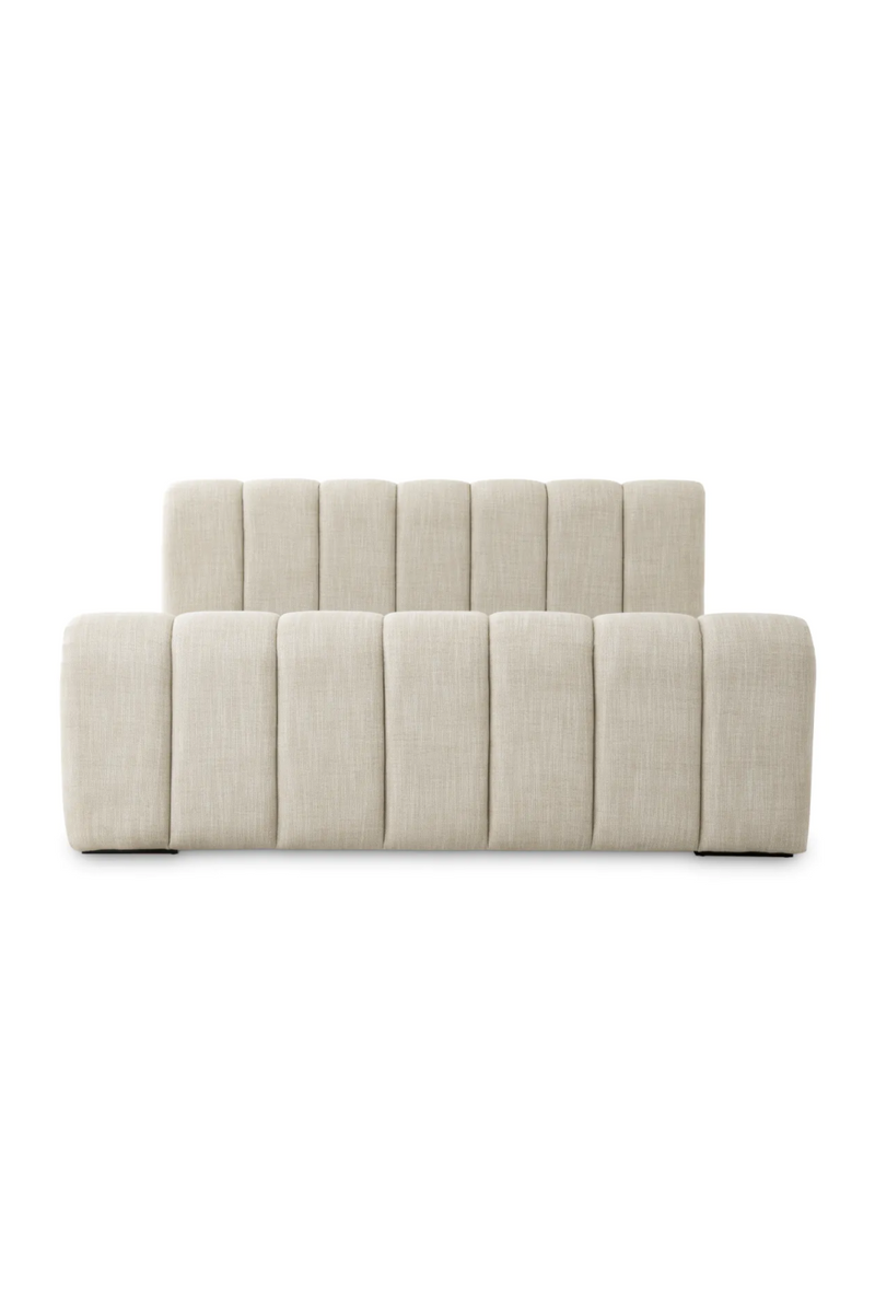 Beige Upholstered Bed Frame | Eichholtz Kayden | Oroatrade.com