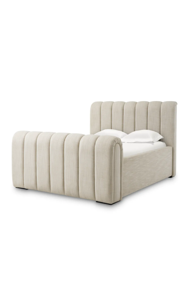 Beige Upholstered Bed Frame | Eichholtz Kayden | Eichholtzmiami.com