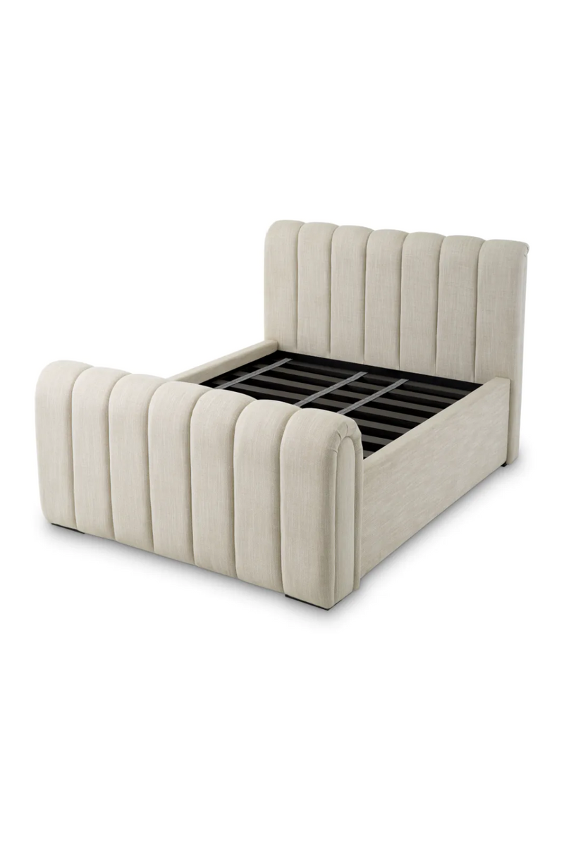 Beige Upholstered Bed Frame | Eichholtz Kayden | Eichholtzmiami.com