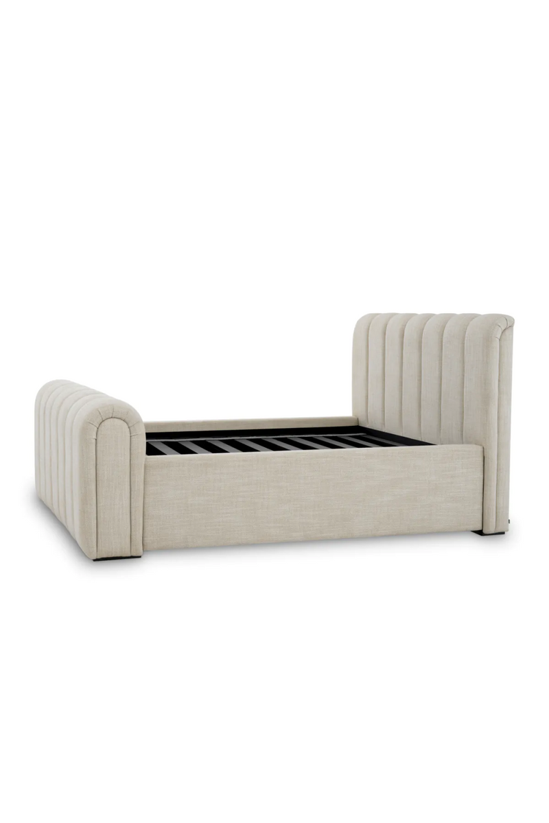 Beige Upholstered Bed Frame | Eichholtz Kayden | Eichholtzmiami.com