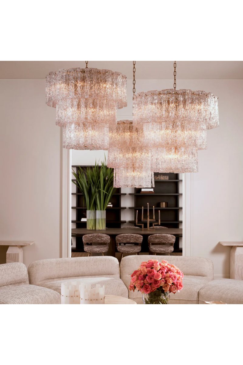Glass Layered Chandelier | Eichholtz Almeria | Eichholtzmiami.com