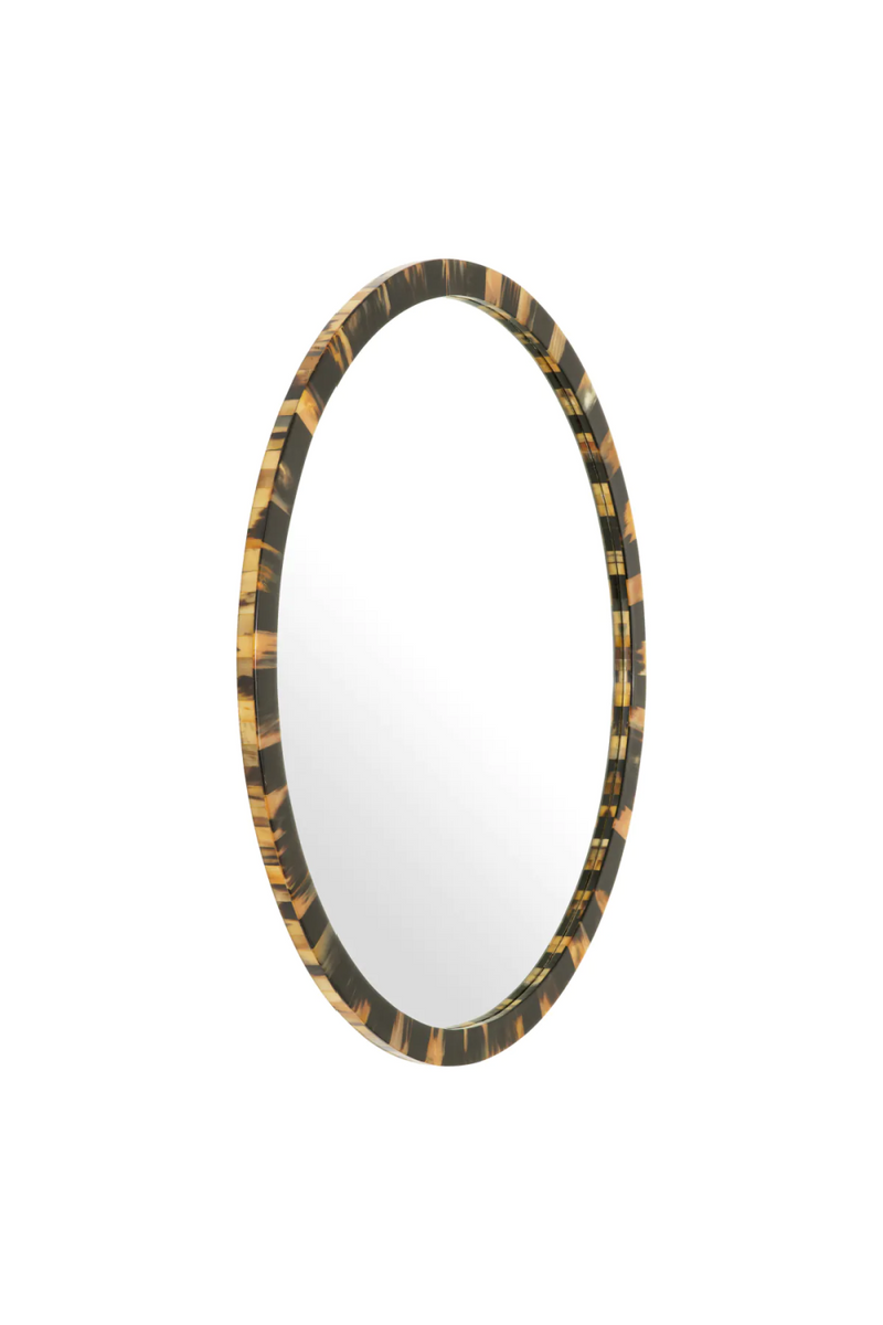 Natural Horn Oval Mirror XL | Eichholtz Saint Jerome | Eichholtzmiami.com