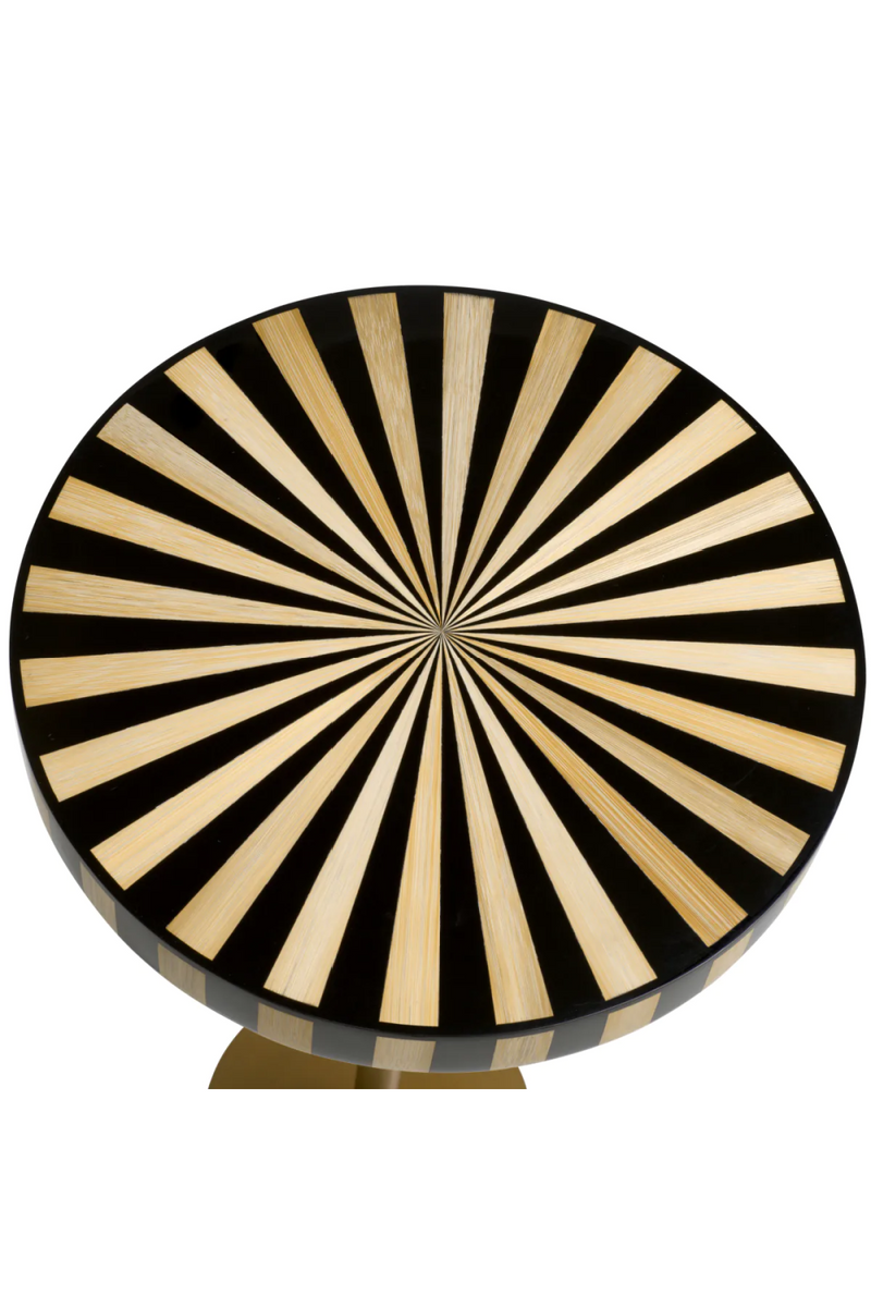 Striped Top Pedestal Side Table | Eichholtz Albany | Eichholtzmiami.com