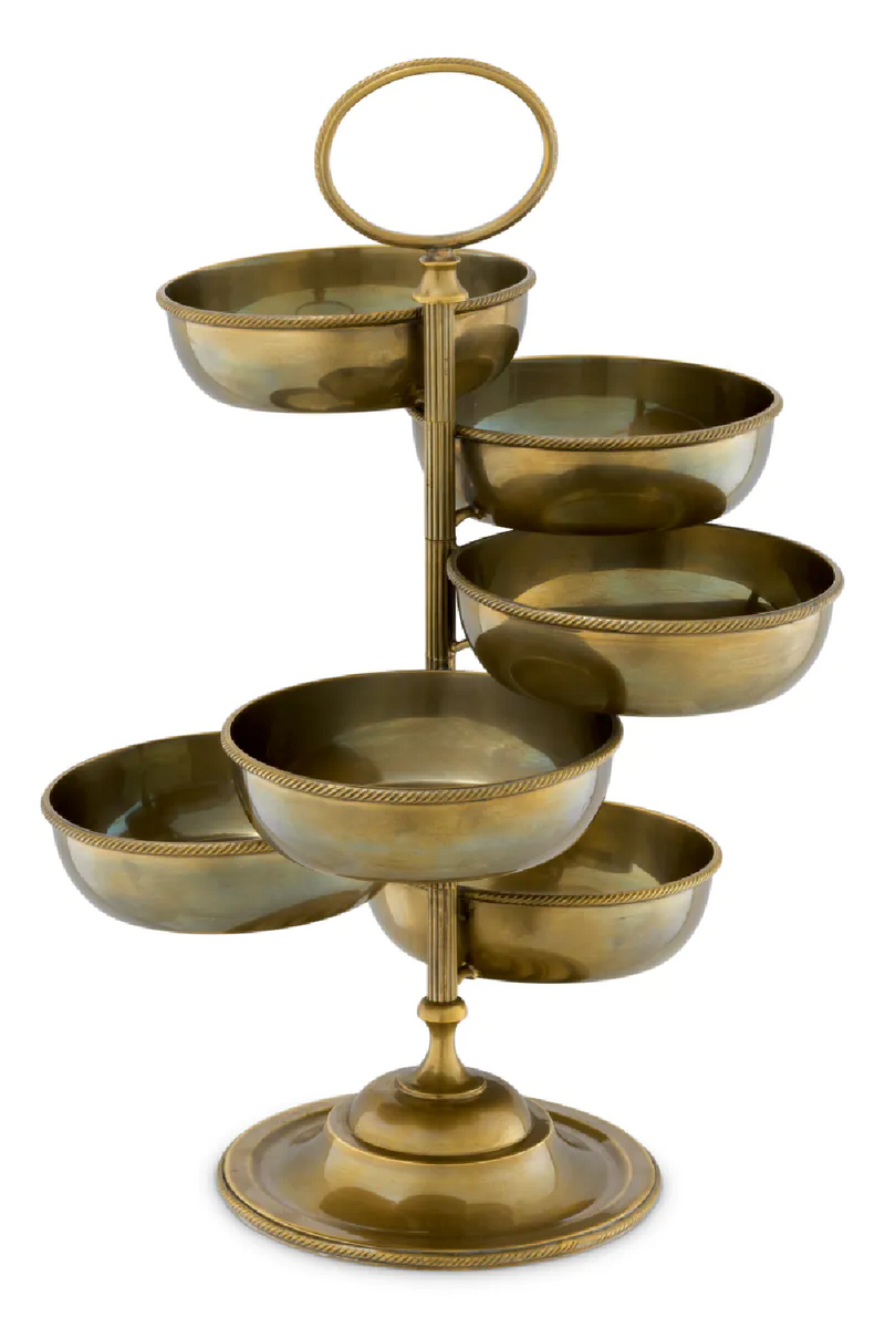 Vintage Brass 6-Bowl Stand | Eichholtz Christine | Eichholtzmiami.com