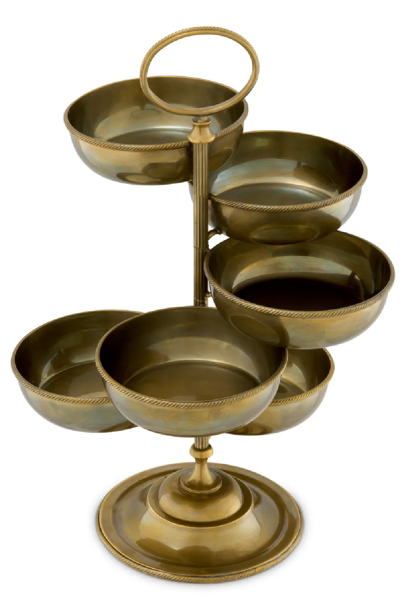 Vintage Brass 6-Bowl Stand | Eichholtz Christine | Eichholtzmiami.com