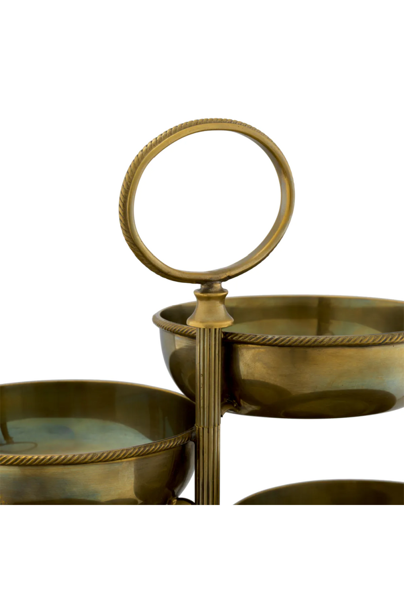 Vintage Brass 6-Bowl Stand | Eichholtz Christine | Eichholtzmiami.com