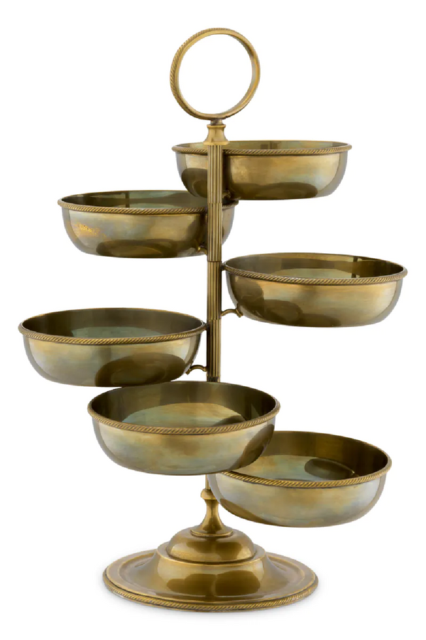 Vintage Brass 6-Bowl Stand | Eichholtz Christine | Eichholtzmiami.com