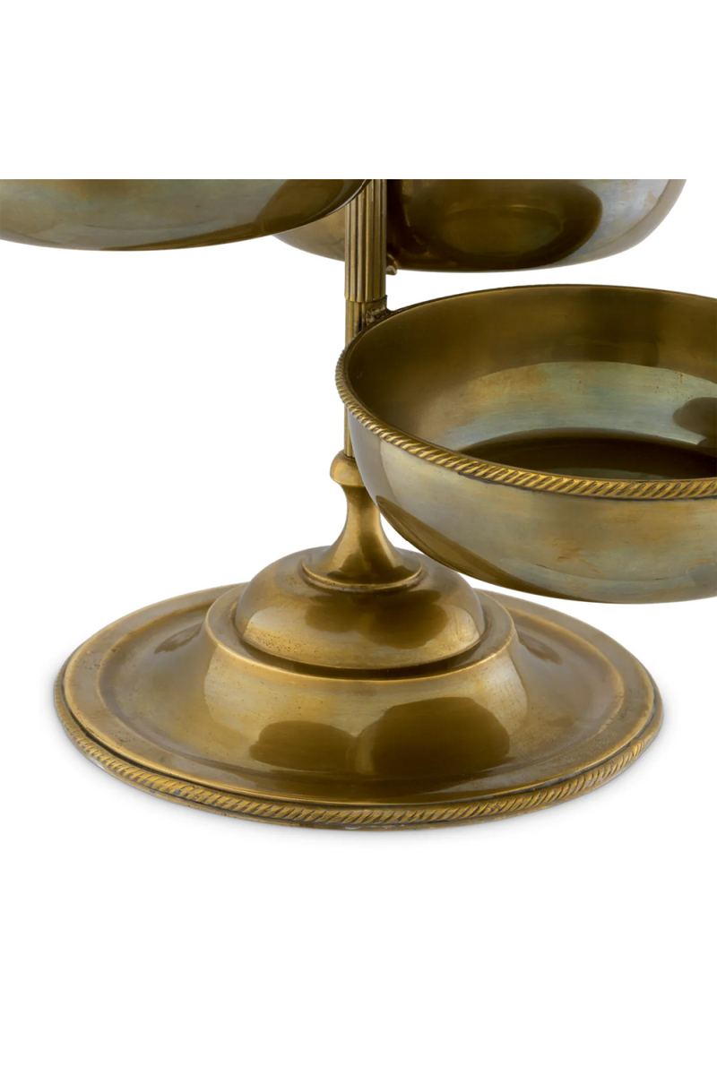 Vintage Brass 6-Bowl Stand | Eichholtz Christine | Eichholtzmiami.com