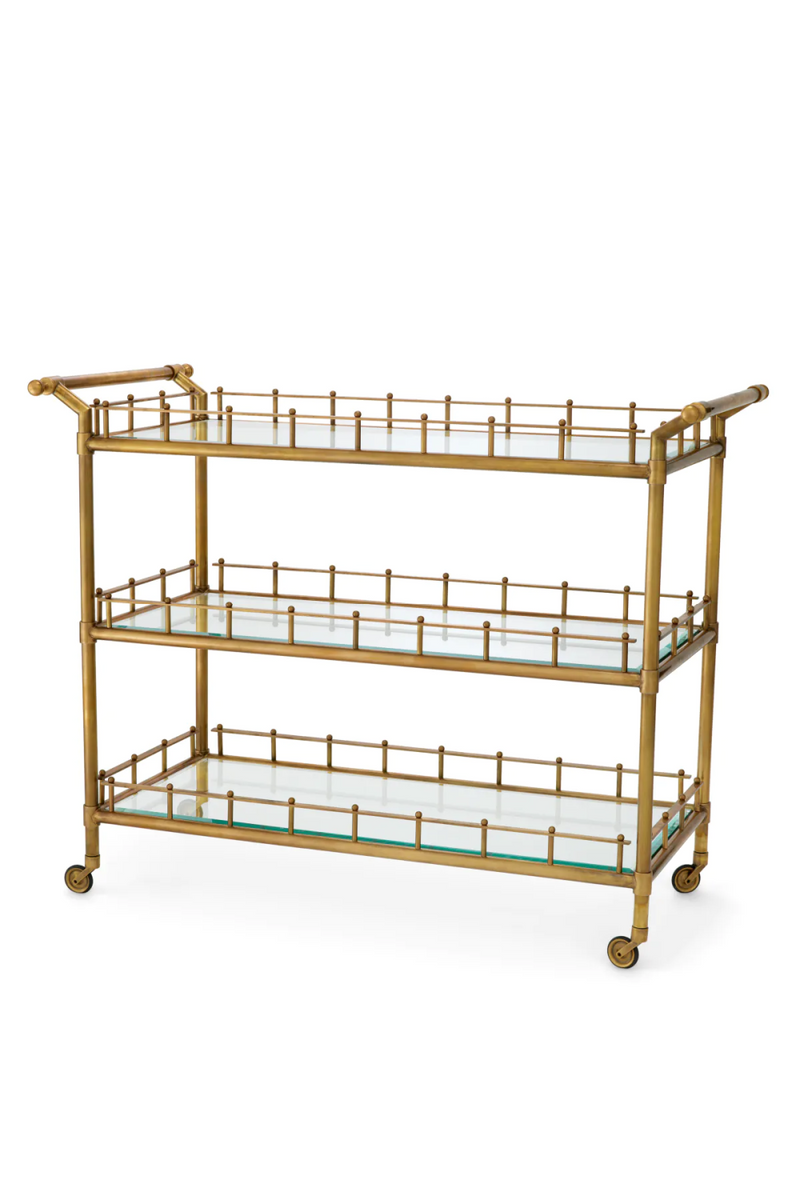 Vintage Brass Trolley | Eichholtz Scarlett | Eichholtzmiami.com
