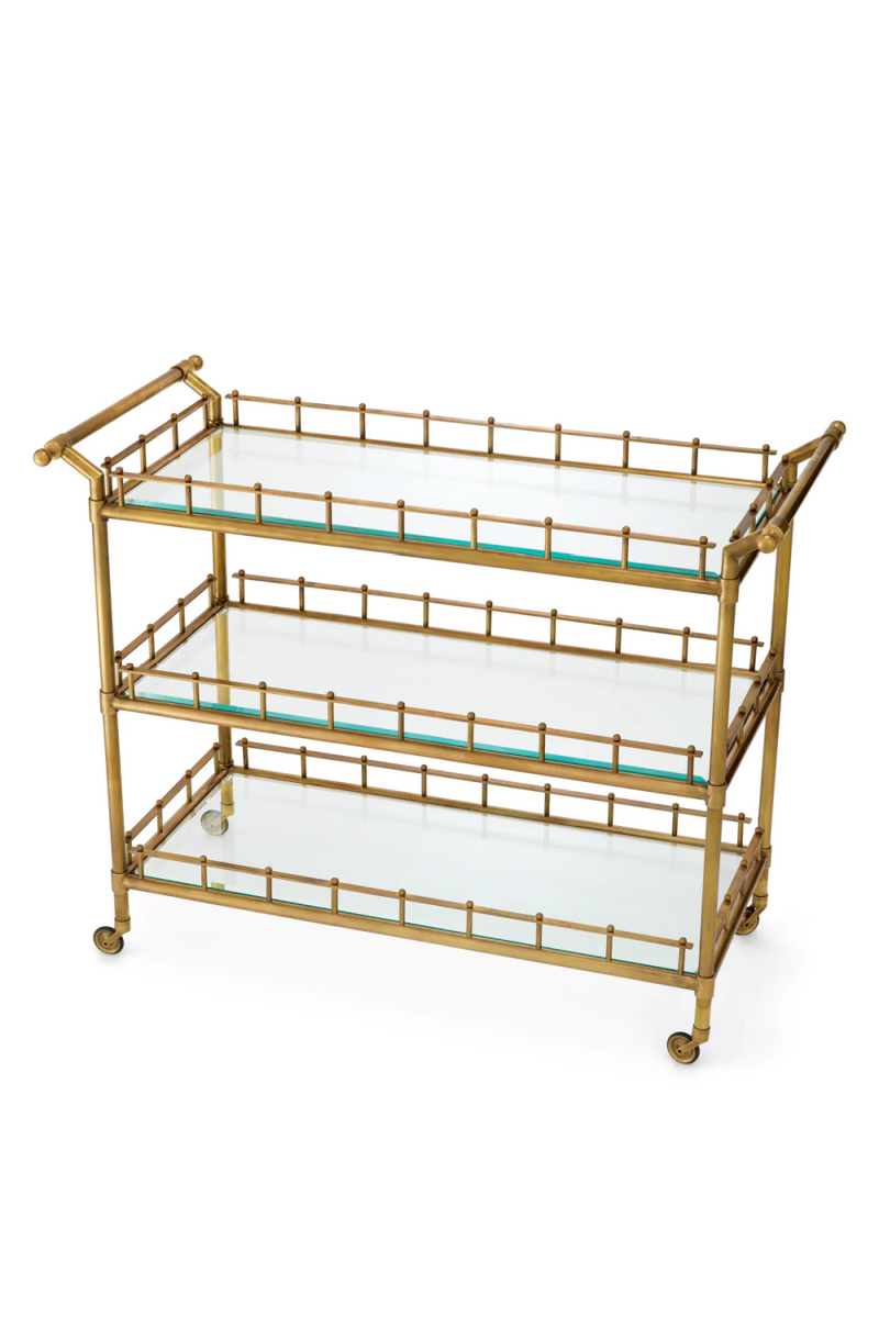 Vintage Brass Trolley | Eichholtz Scarlett | Eichholtzmiami.com