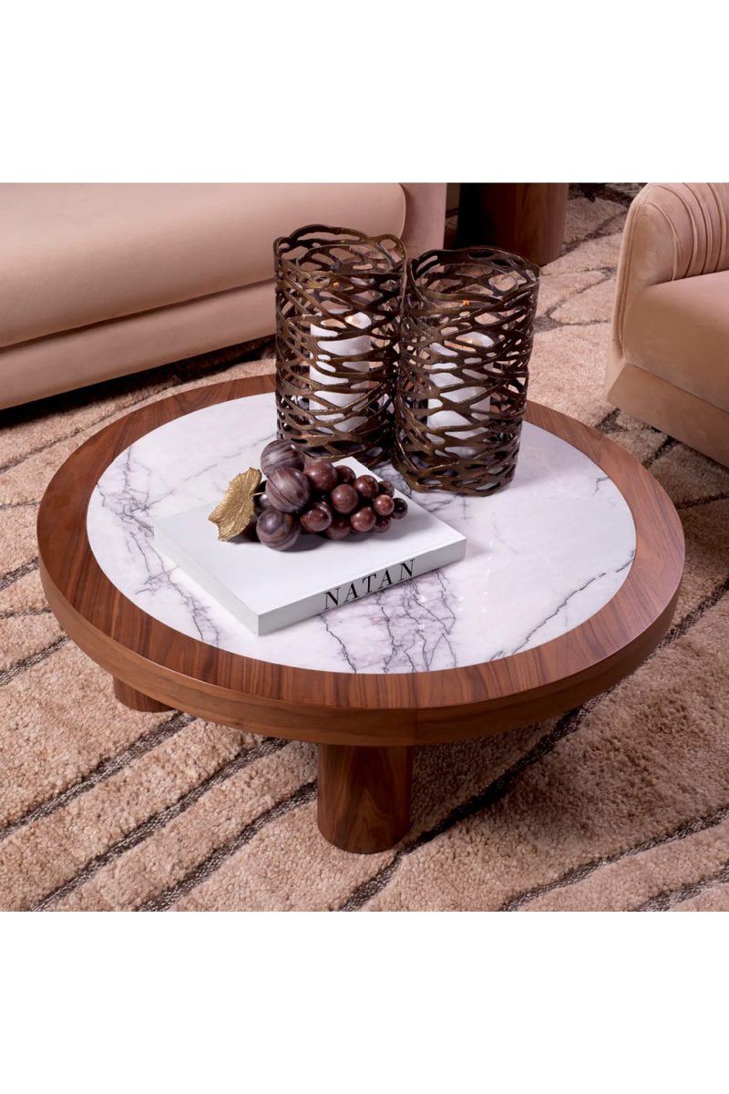 Oak Veneer Marble Coffee Table | Eichholtz Presedio | Eichholtzmiami.com