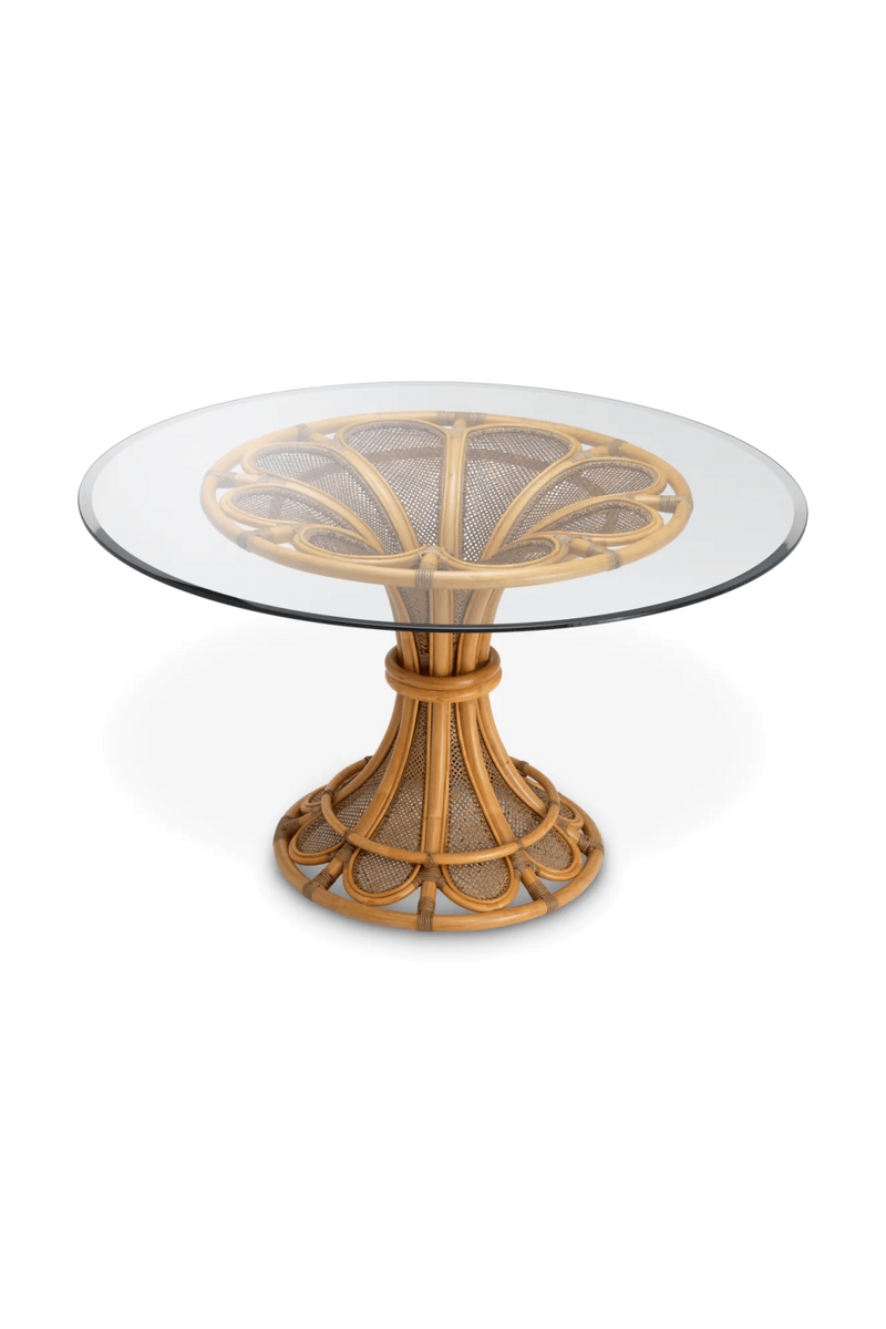 Natural Rattan Pedestal Center Table | Eichholtz Colony | Eichholtzmiami.com