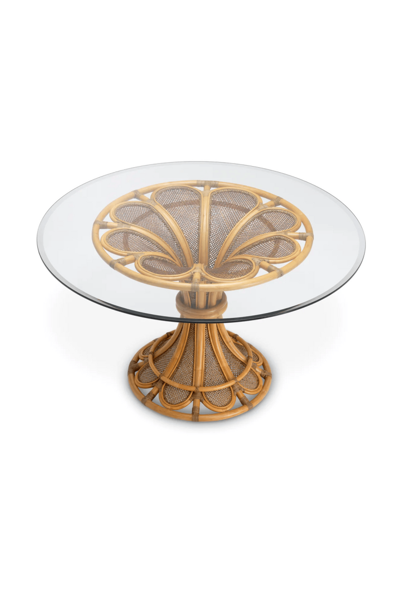Natural Rattan Pedestal Center Table | Eichholtz Colony | Eichholtzmiami.com