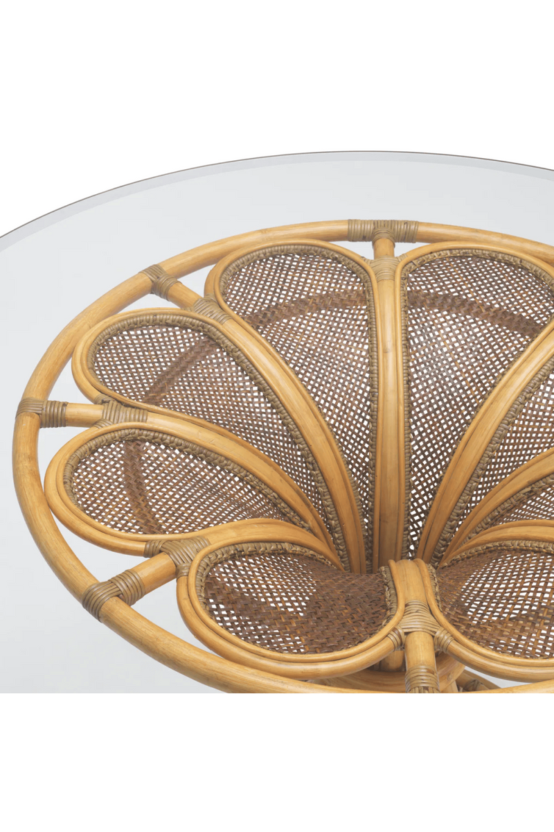 Natural Rattan Pedestal Center Table | Eichholtz Colony | Eichholtzmiami.com