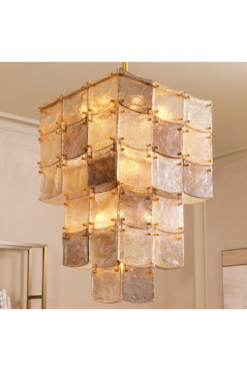 Glass Tiered Chandelier | Eichholtz Laurent | Eichholtzmiami.com