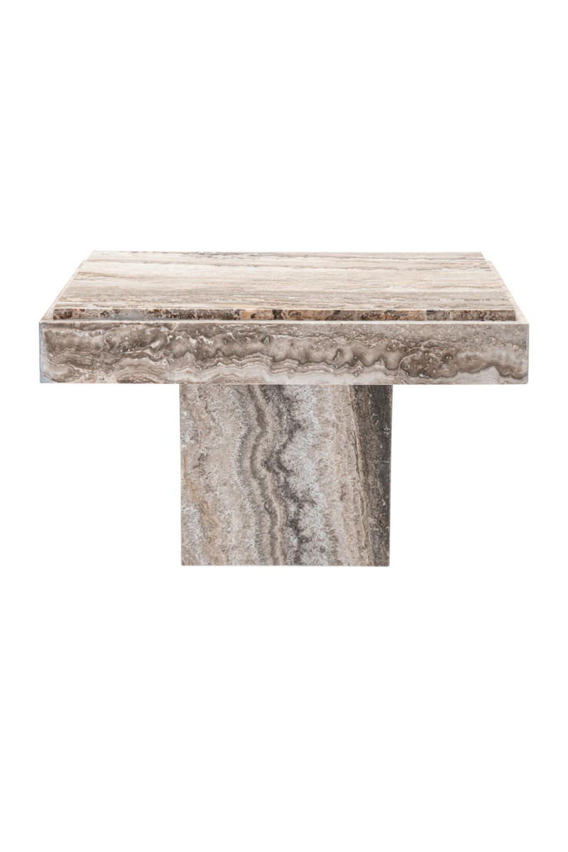 Travertine Central Base Side Table | Eichholtz Sartoria | Eichholtzmiami.com