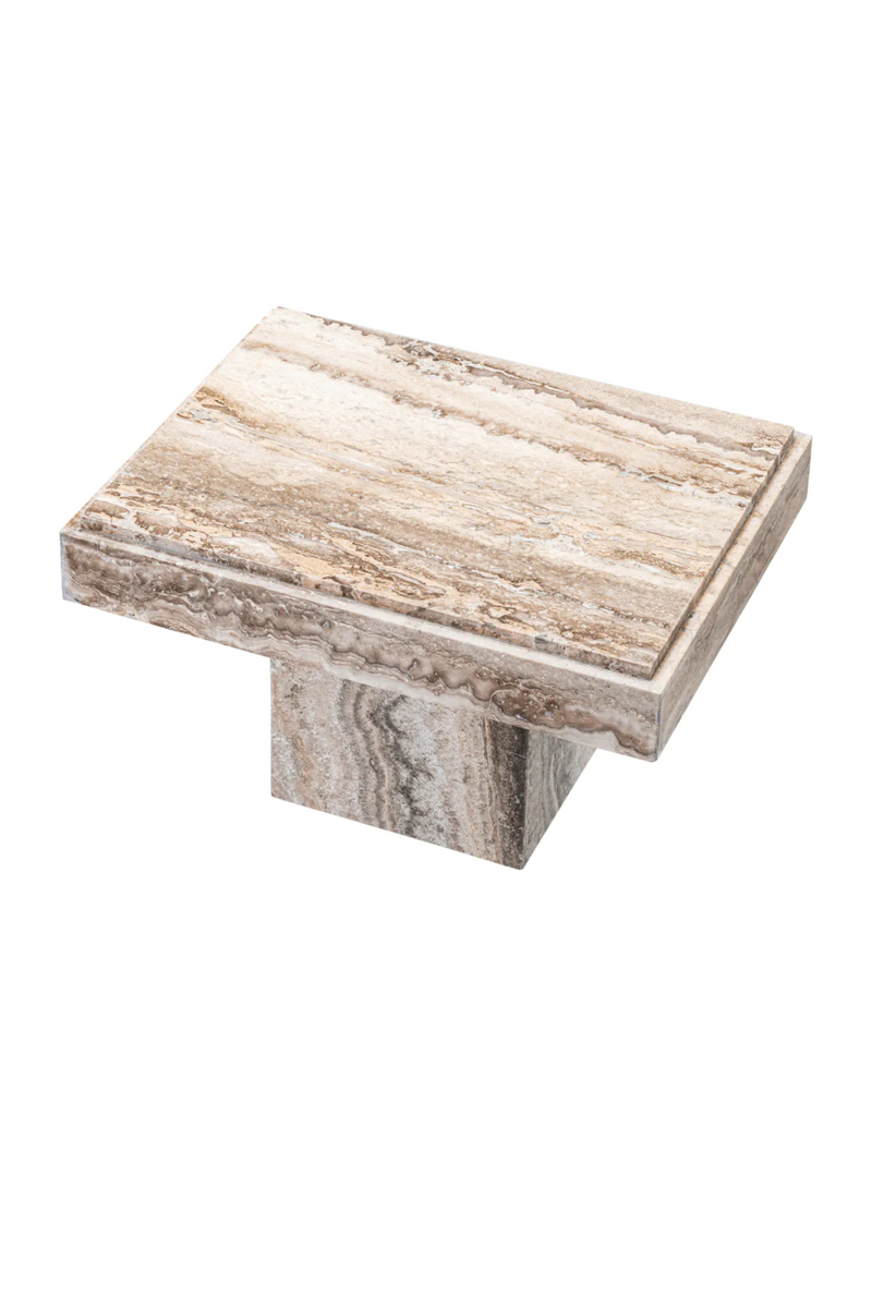 Travertine Central Base Side Table | Eichholtz Sartoria | Eichholtzmiami.com