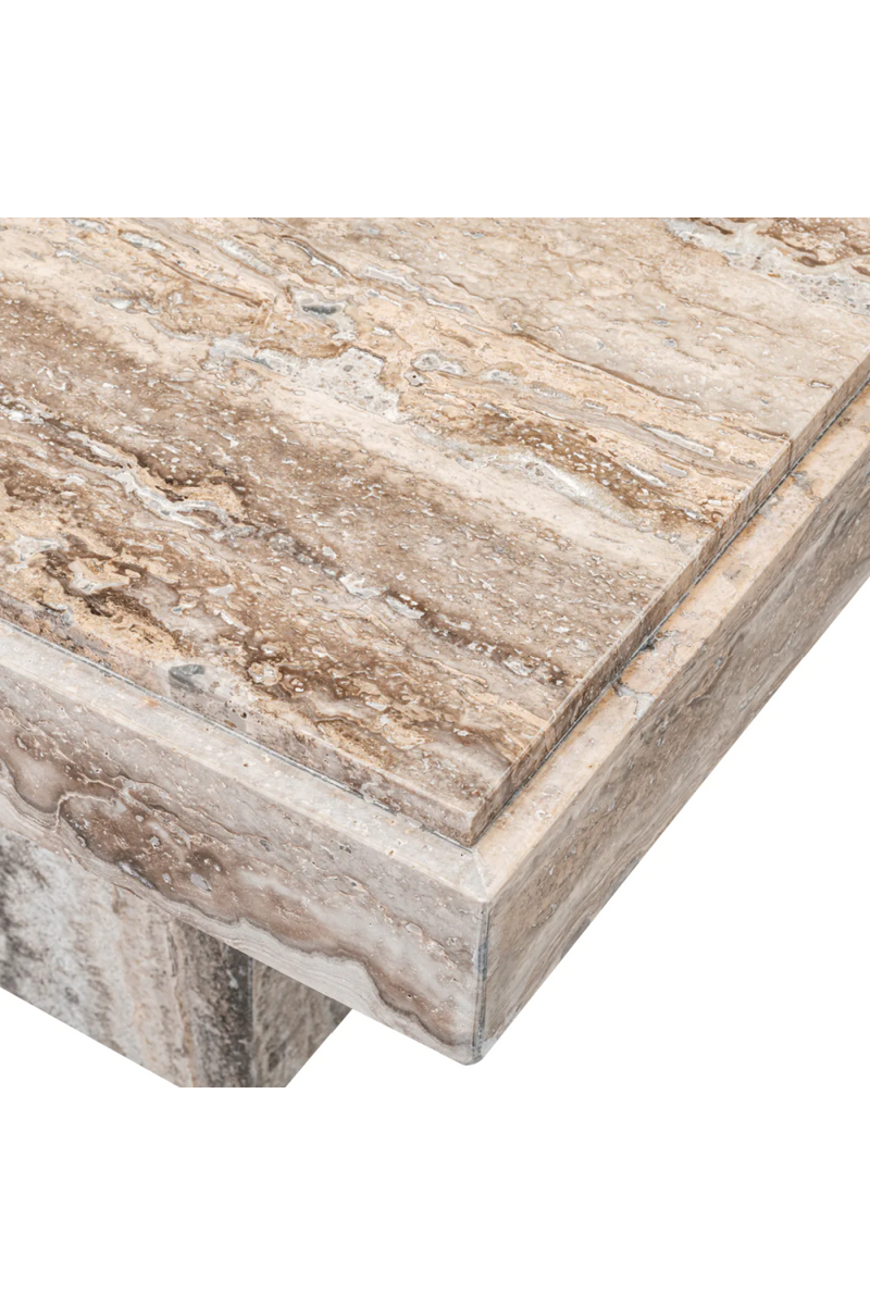 Travertine Central Base Side Table | Eichholtz Sartoria | Eichholtzmiami.com