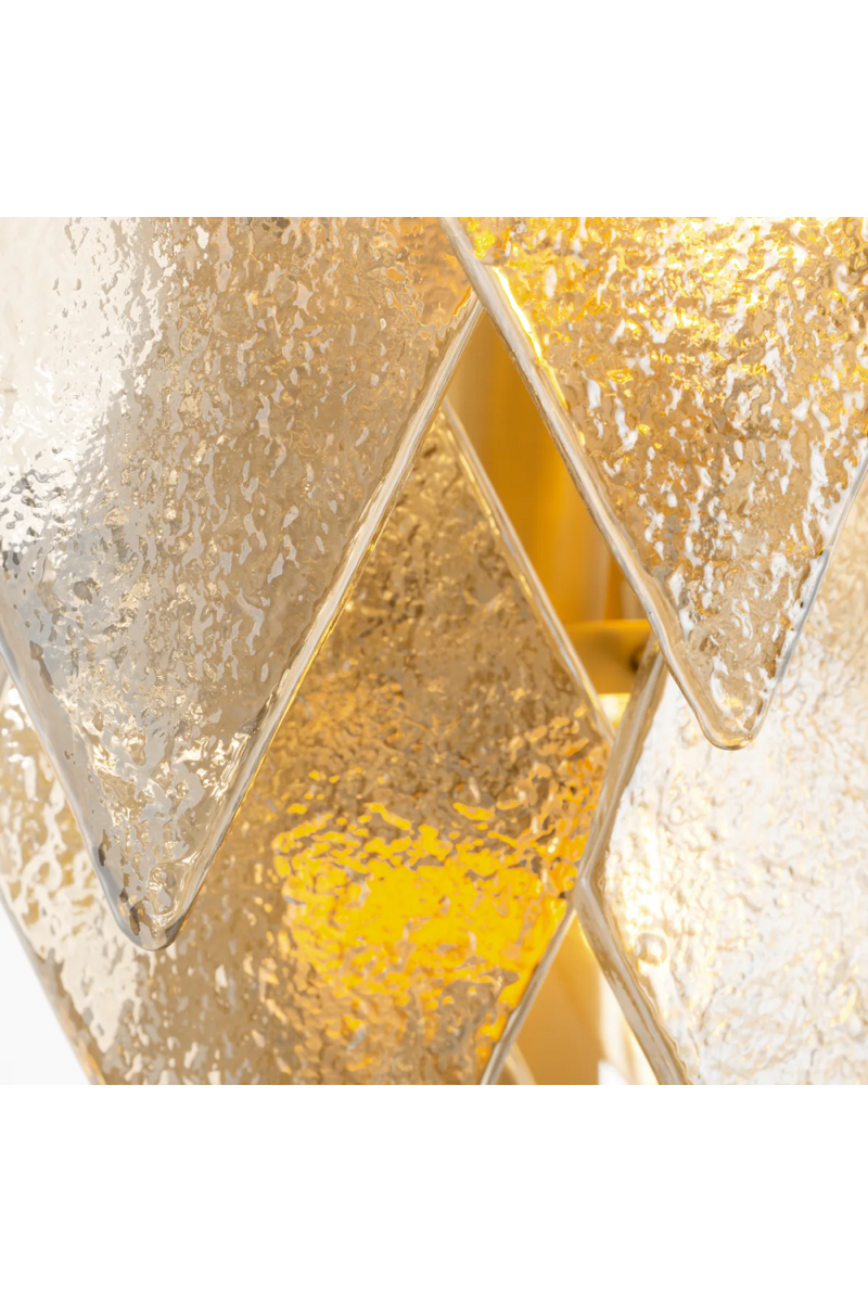 Sugared Glass Cascading Wall Lamp | Eichholtz Rhombus | Eichholtzmiami.com