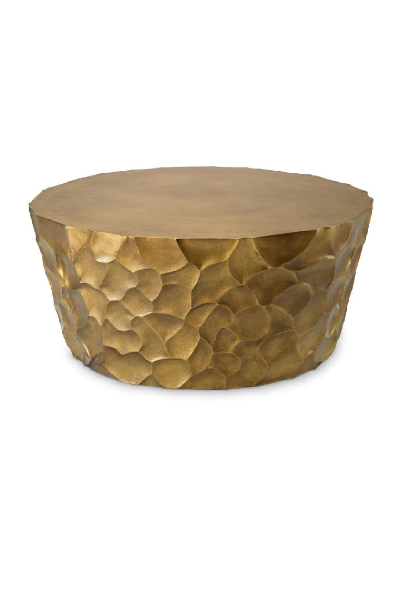 Vintage Brass Round Coffee Table | Eichholtz Fiorentino | Eichholtzmiami.com