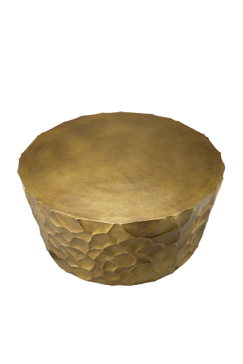 Vintage Brass Round Coffee Table | Eichholtz Fiorentino | Eichholtzmiami.com