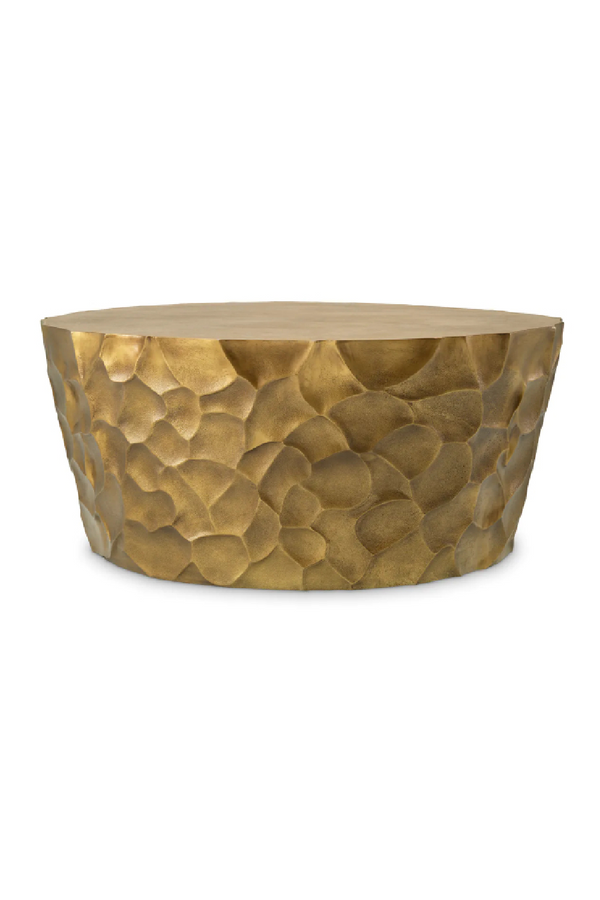 Vintage Brass Round Coffee Table | Eichholtz Fiorentino | Eichholtzmiami.com