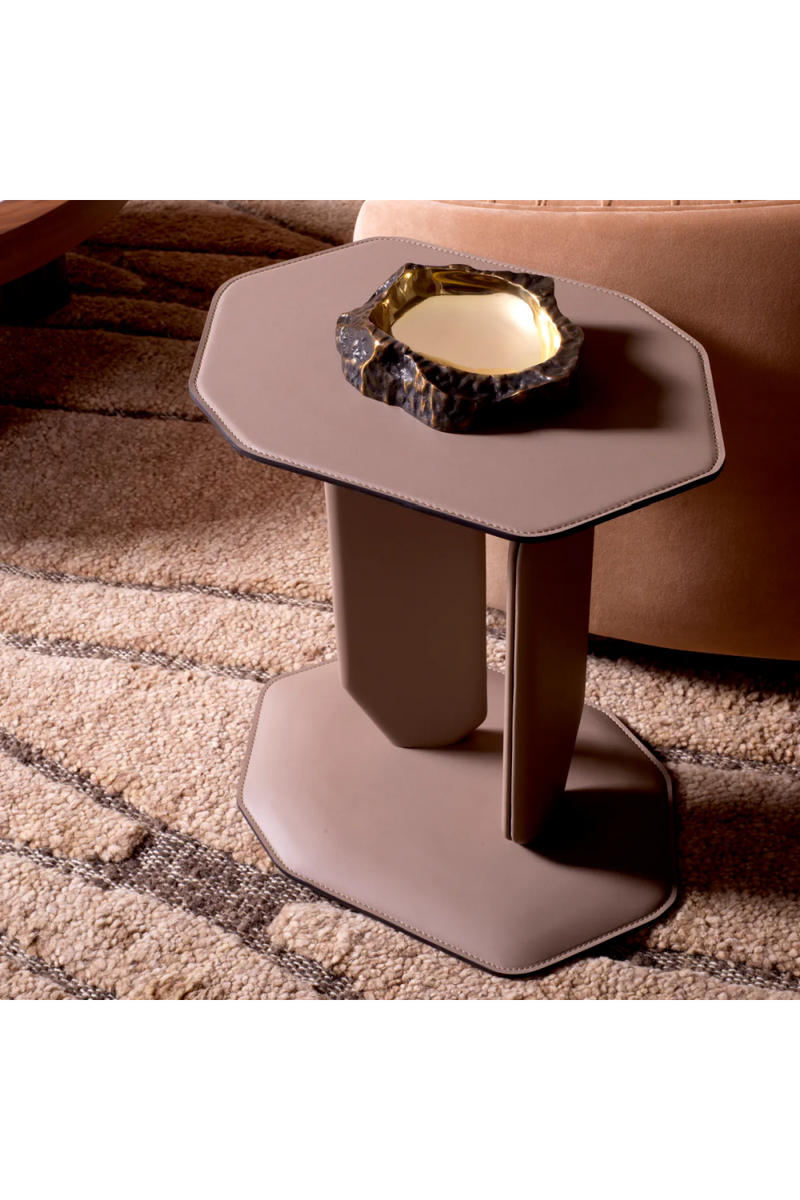 Leather Wrapped Side Table | Eichholtz Maurizio | Eichholtzmiami.com
