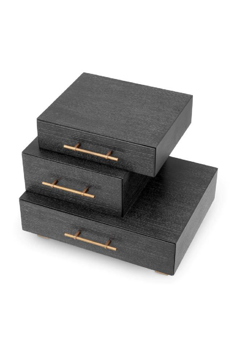 Black Oak 3-Drawer Nightstand | Eichholtz Evendale | Eichholtzmiami.com