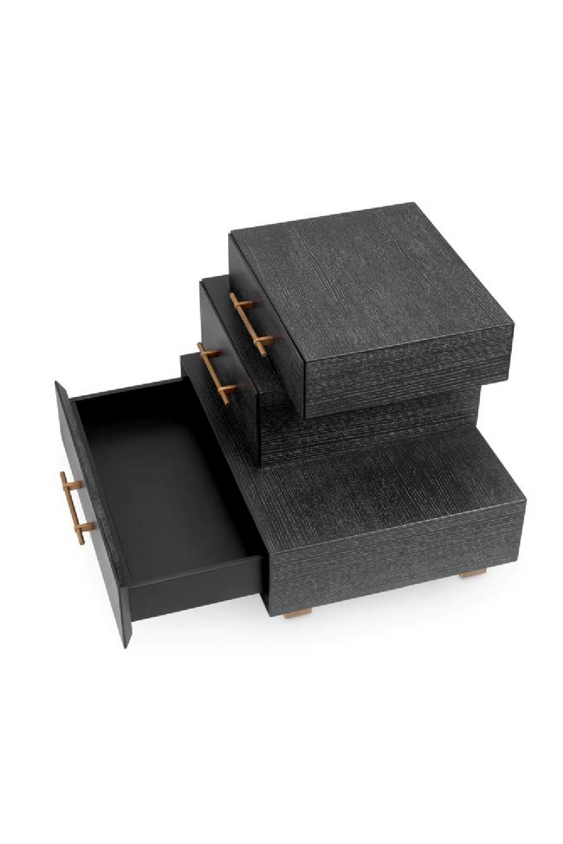 Black Oak 3-Drawer Nightstand | Eichholtz Evendale | Eichholtzmiami.com