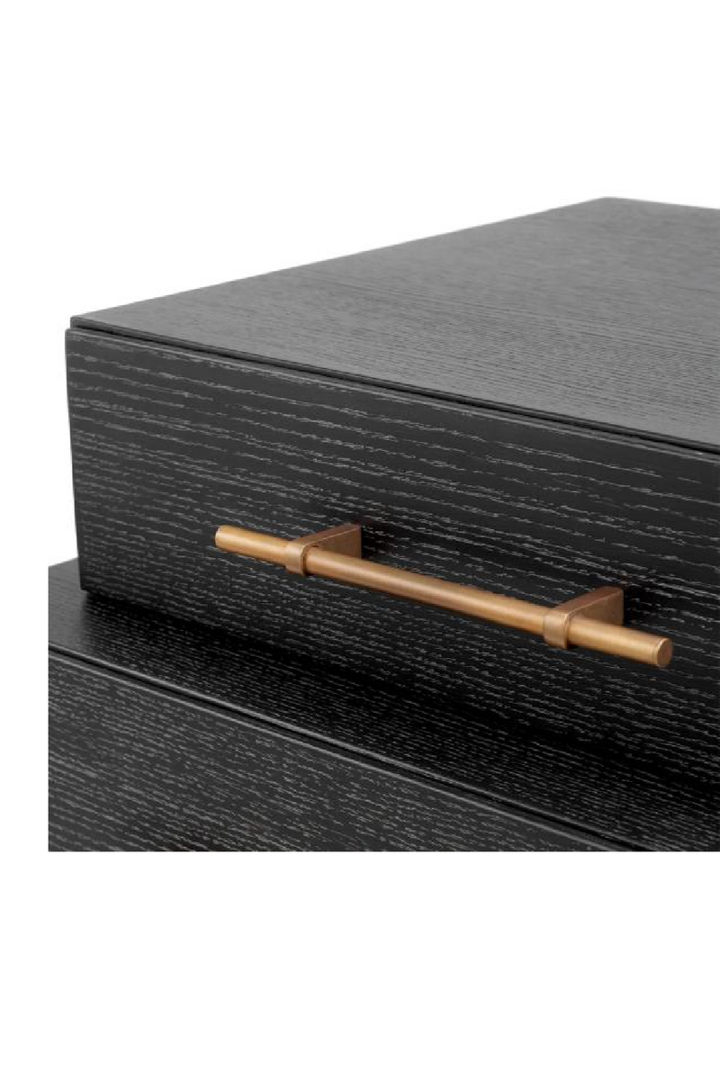 Black Oak 3-Drawer Nightstand | Eichholtz Evendale | Eichholtzmiami.com