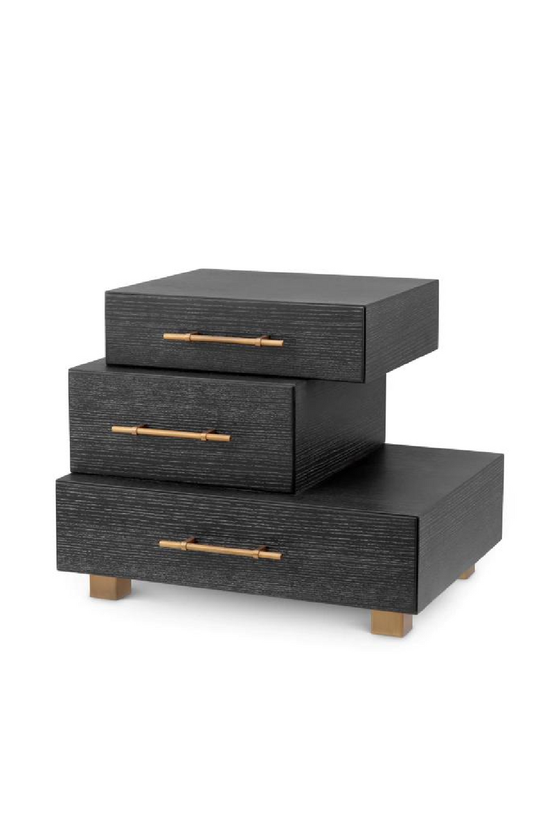 Black Oak 3-Drawer Nightstand | Eichholtz Evendale | Eichholtzmiami.com
