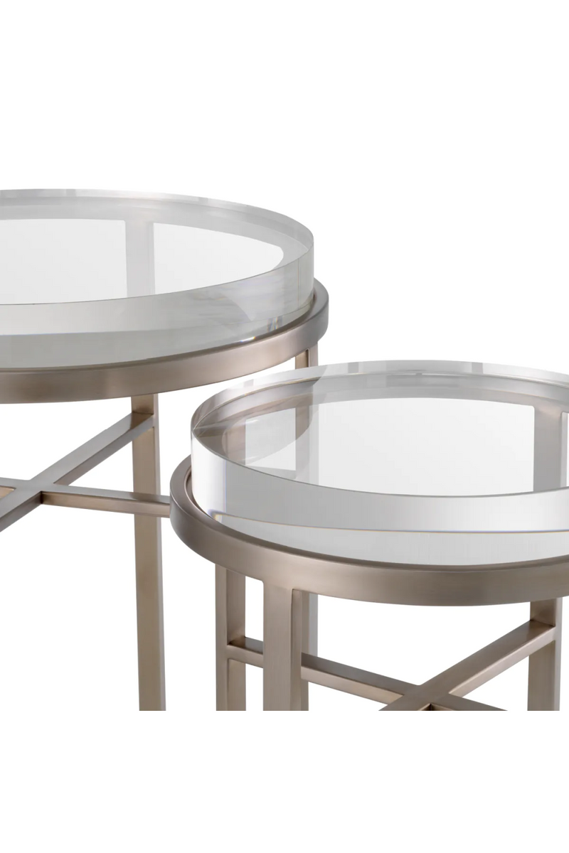 Round Glass Side Tables (2) | Eichholtz Hoxton | Oroatrade.com