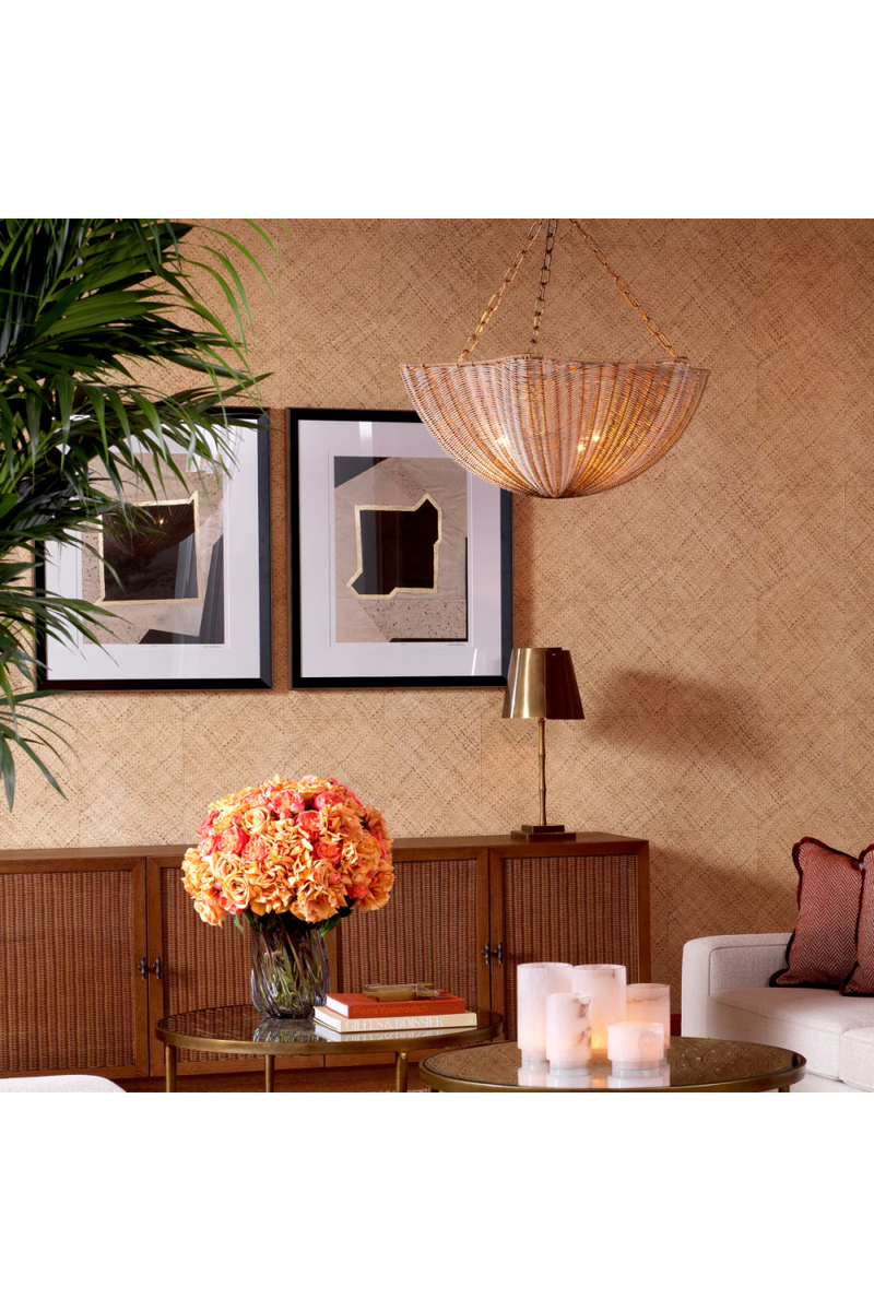 Wooden Framed Modern Artwork Set (2) | Eichholtz Creased Umber | Eichholtzmiami.com