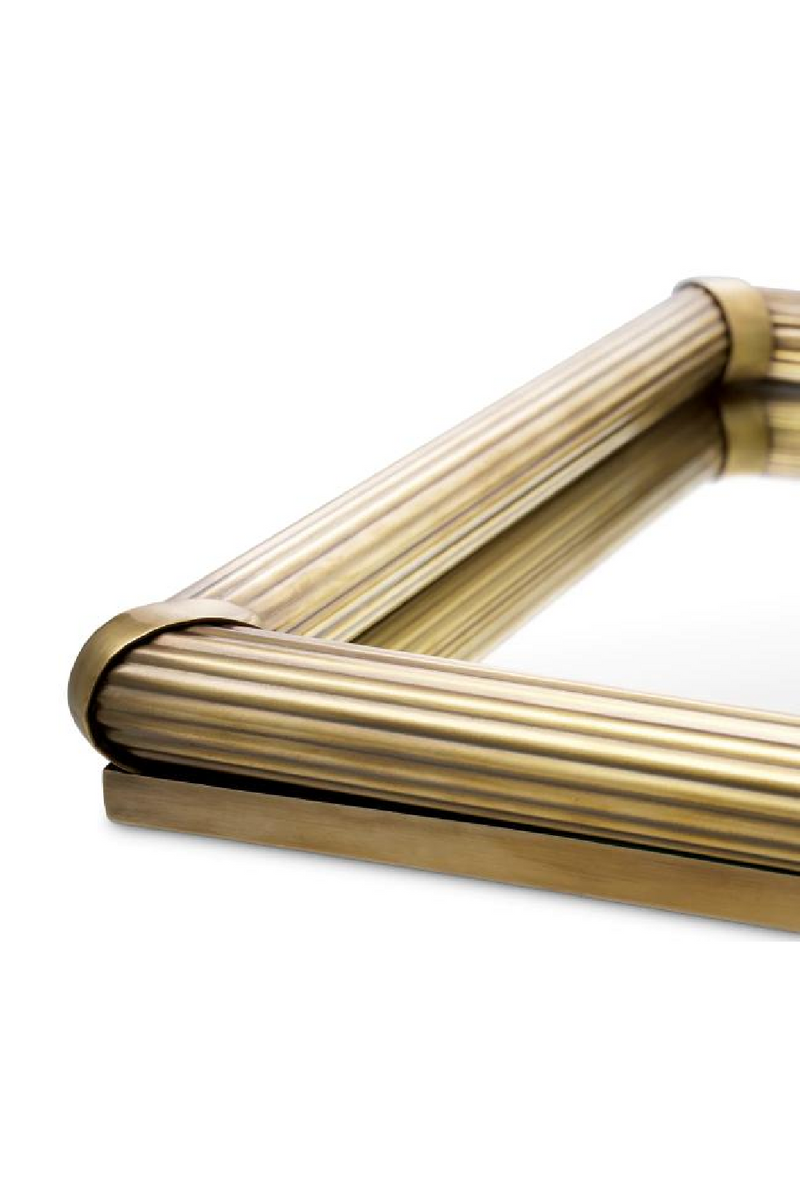 Ribbed Vintage Brass Tray | Eichholtz Lenora | Eichholtzmiami.com