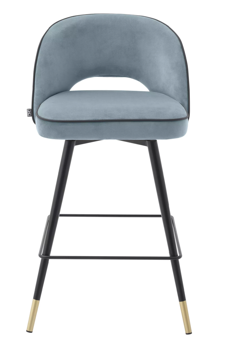 Upholstered Swivel Counter Stool Set (2) | Eichholtz Cliff | Eichholtzmiami.com