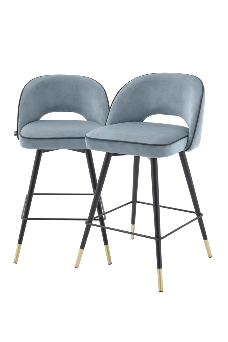 Upholstered Swivel Counter Stool Set (2) | Eichholtz Cliff | Eichholtzmiami.com